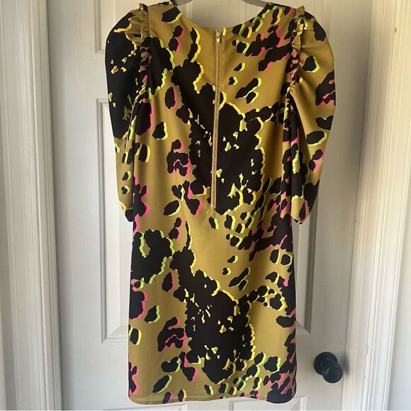 Crosby by Mollie Burch Bexley Green Leopard Print Dress Size XS - Picture 5 of 6